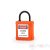 PL20NT-O Insulated safety padlock with extra short and thin nylon shackle - orange