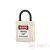 PL20NT-W Insulated safety padlock with extra short and thin nylon shackle - white