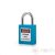 PL25-BE Short steel shackle safety padlock - blue