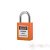 PL25-O Short steel shackle safety padlock - orange