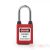 PL38DP-R Steel shackle dust-proof safety padlock - red