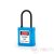 PL38NT-BE Insulated LOTO safety padlock with thin nylon shackle - blue