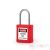 PL38T-R LOTO safety padlock with thin steel shackle - red