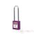 PL76-P Long steel shackle safety padlock - purple