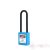 PL76N-BE Long nylon shackle safety padlock - blue