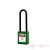 PL76N-G Long nylon shackle safety padlock - green